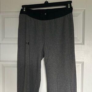 Under Armour Gray Yoga Pant with Black Waistband